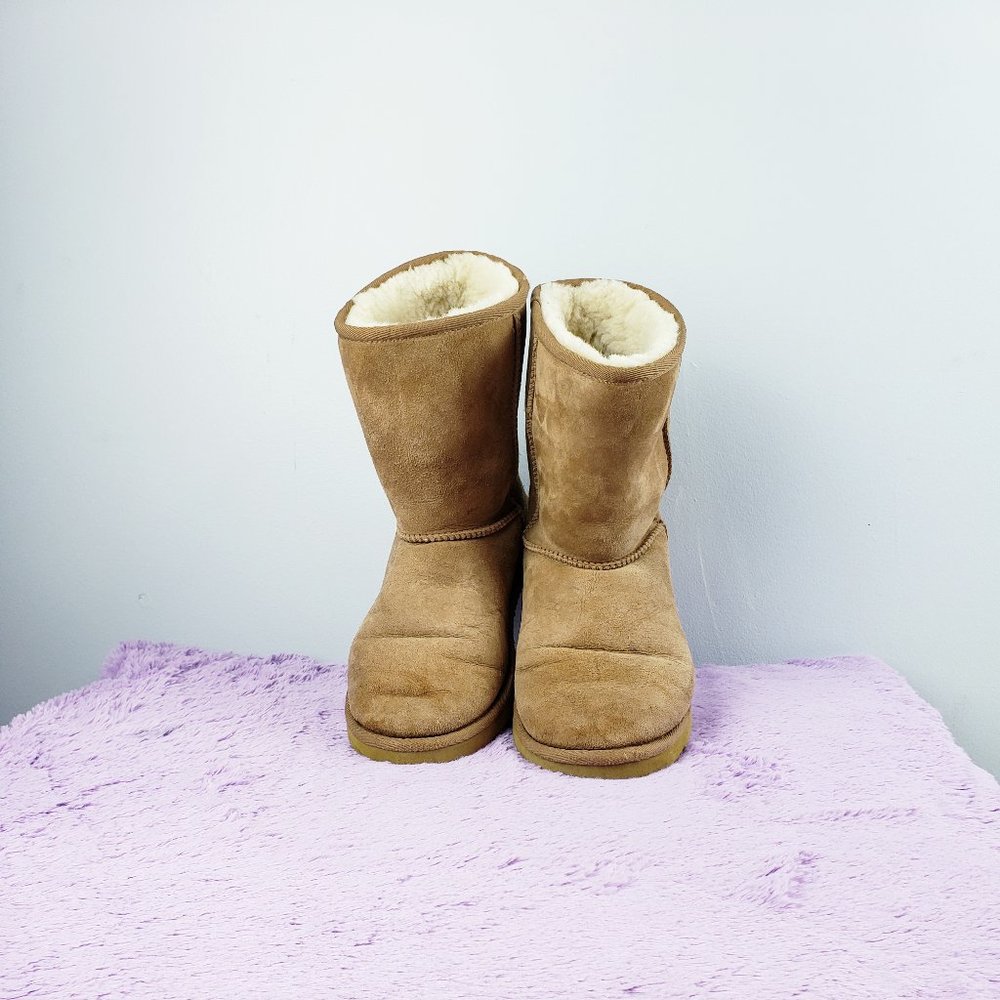 CALF LEATHER+SHEEPSKIN SHEARLING Lined Pull-on Boot W9 US UNBRANDED
